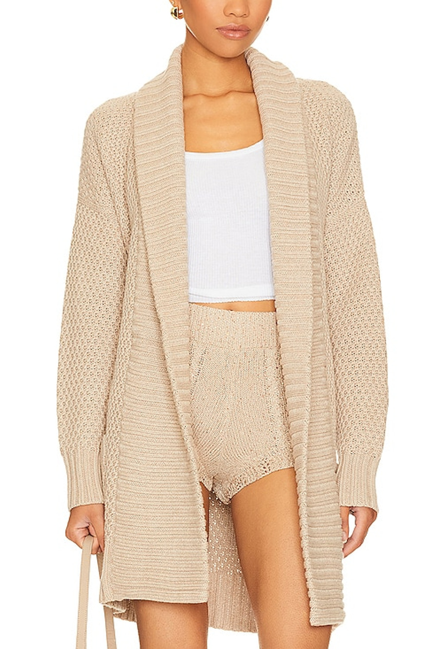 525 Cozy Beige Ariel Sweater Size S